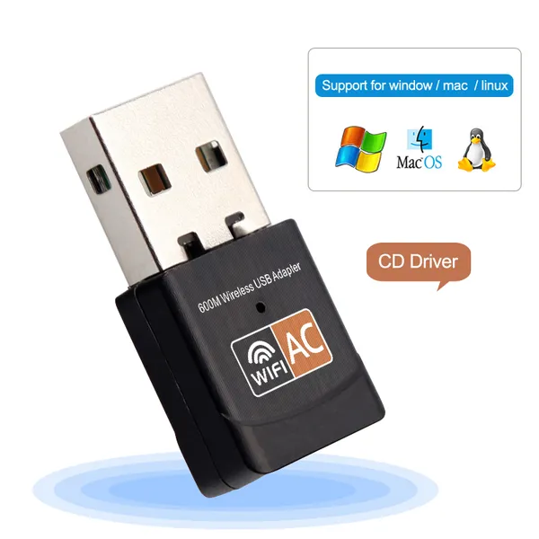 Cheap Network Cards USB Wifi Adapter 600Mbps Wireless Network Card