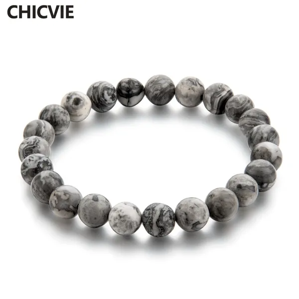 Braccialetti a catena dell'heap Bracciali Chicvie Tiger Eye Buddha Braccialetsbangle Braccialetto di pietra naturale Trendy Bracciale in pietra per le donne Famoso Brand Uomini Gioielli B ...