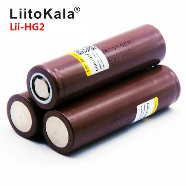 Consumer Electronics 2020 Nova LIITOKALA HG2 18650 Bateria 3000mAh Baterias Recarregáveis ​​Alimentação Alta Descarga, 30A Grande Corrente