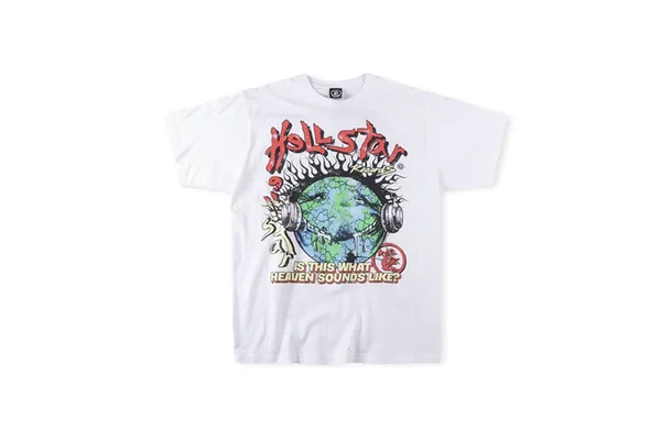 Hellstar Studios Globe Tee Plus Size Men T-shirts Heavy Cotton Tops Man Vintage Oversized T Streetwear Tees Youth Lp 1