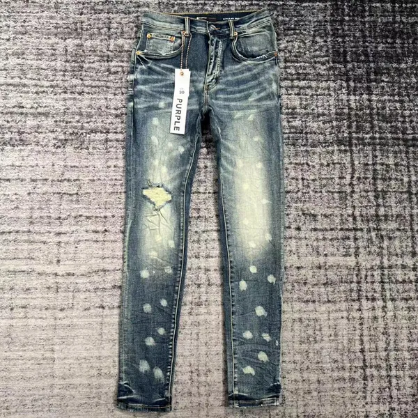Designer jeans ksubi maschi jeans viola jeans strappati dritti jeans lacrime denim lavati vecchi jeans neri lunghi s s13