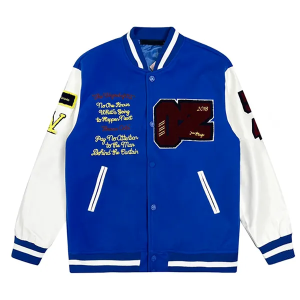 designer mens varsity jacket baseball coat fashion womens letterman jackets embroiderd letter jacket single breasted tops couples men's clothing dw