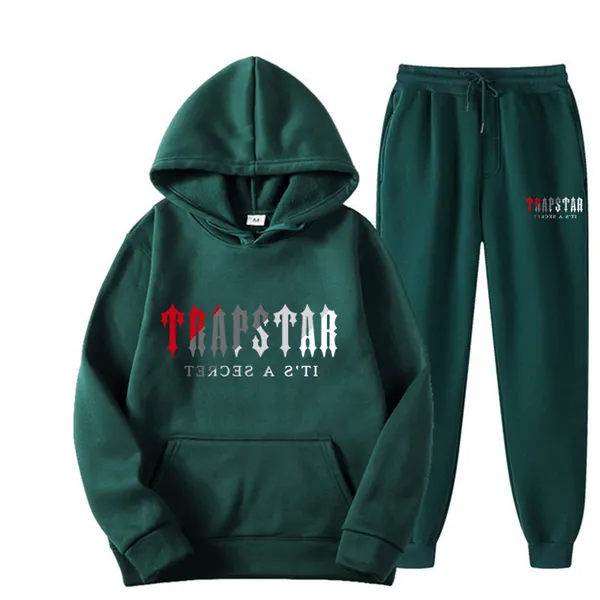 DHgate Trapstar tracksuit black mens hoodie trapstar men sportswear designer pants set running basketball 2 piece loose women long sleeve ZE1Q Apparel