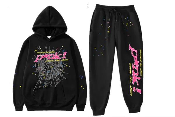 Pantalons pour hommes Designer Pink Sp5der Tech Fleece Pant 555555 Survêtement noir Young Thug Spider Hoodie 555 Hoodies Cotton Blend 5xhn