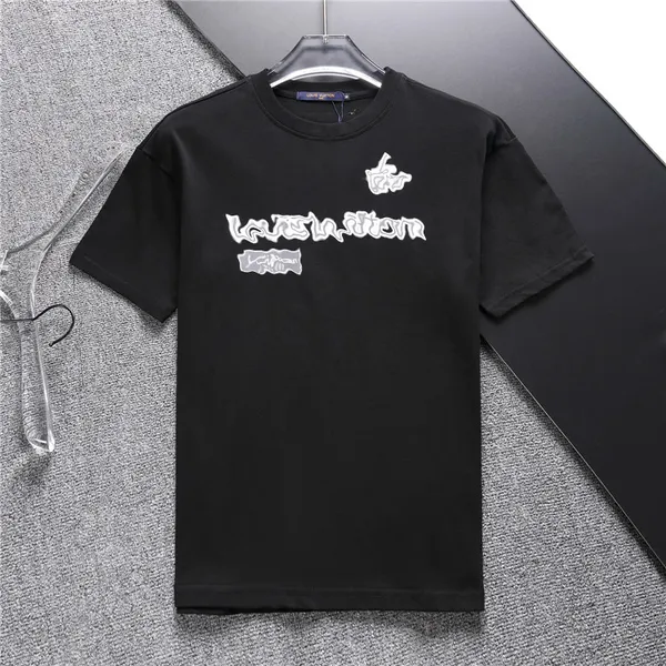 LU VI Designer Summer Mens Polo Cotton T Shirt Burberry Lapel