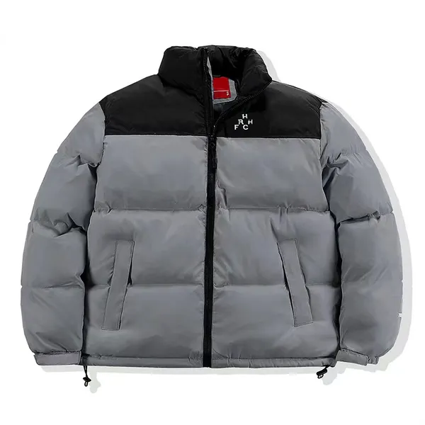 2023 الموضة NF Puffer Mens أسفل سترة مواجهة معاطف قمم Outwear تطريز طوق فضفاض سحاب سحاب السوست