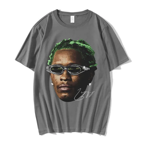 Men's T-Shirts Rapper Young Thug Graphic T Shirt Men Women Fashion Hip Hop Street Style Tshirt Summer Casual Short Sleeve Tee Shirt Oversized y3