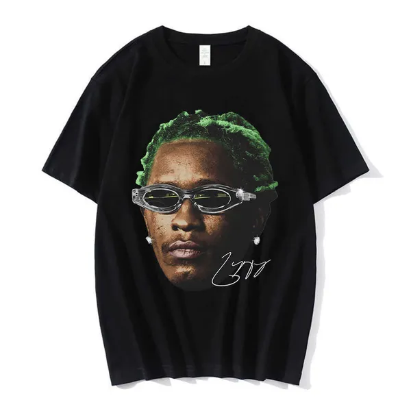 T-shirt da uomo Rapper Young Thug Graphic T Shirt Uomo Donna Moda Hip Hop Street Style Tshirt Summer Casual T-shirt manica corta oversize y13