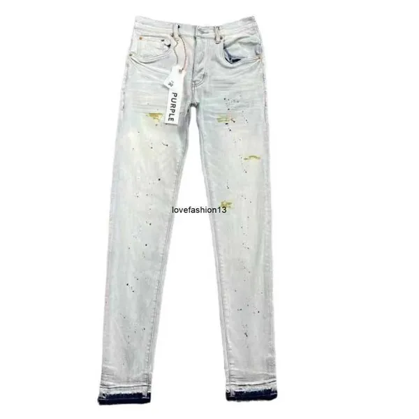 Purple Brand Jeans Herren Designer Anti Slim Fit Casual Fashiion True 51