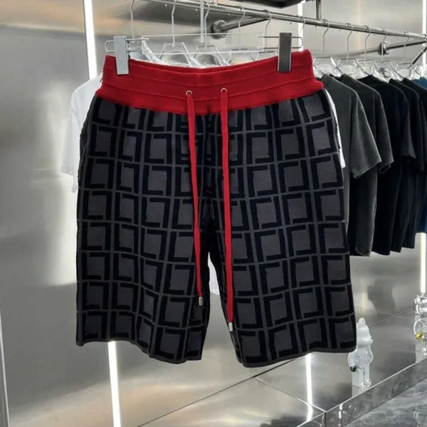 Herrshorts Designer shorts med dragsko lyxiga lösstickade korta byxor män kvinnor sommarbrädedesigner Byxor träningsbyxor bomull 7651