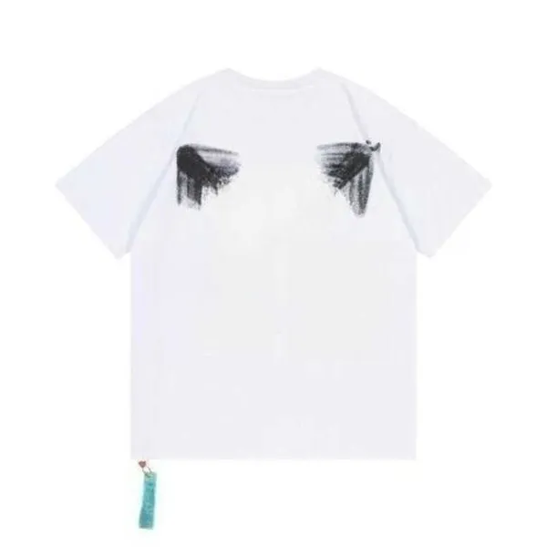 Męskie koszulki projektant obszerna koszulka klasyczna taśma nadruk strzałek z krótkim rękawem mężczyźni kobiety letnia luźna koszulka top OA9Q