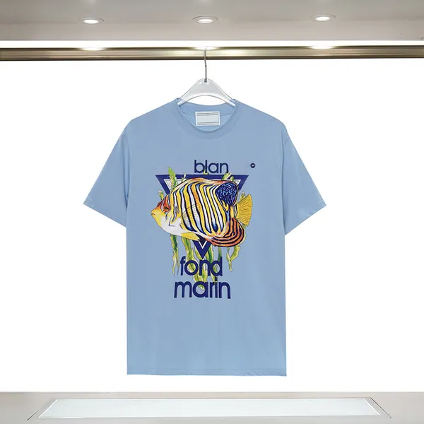 Camiseta de grife letras soltas letras imprimir camisetas molhas de camiseta feminina tendência de manga curta Casanclanc camise