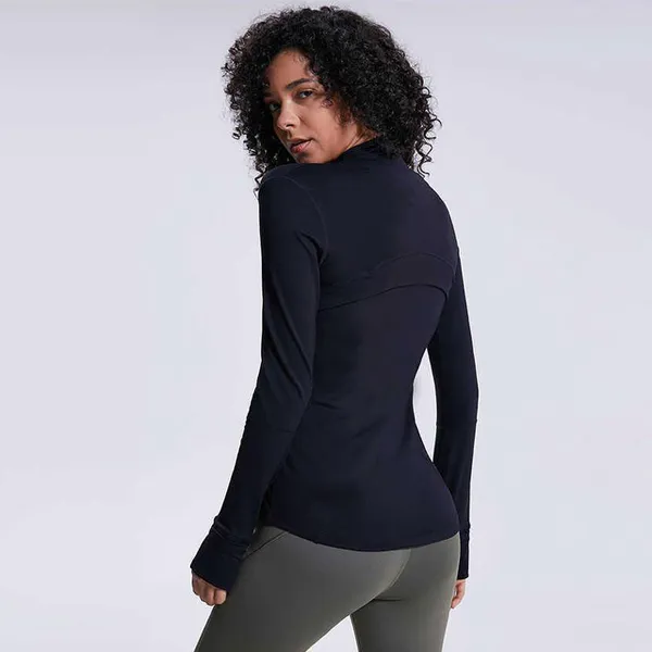 Kadın Ceketleri Sonbahar Kış Tam Zip Hızlı Kuruyan Giysiler Ceket Pamuk Sweatshirts Gömlekler Spor ceketi