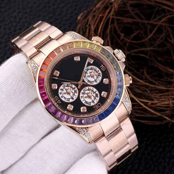 Hommes Femmes Montres Rolex Designer Mens Datejust Moissanite