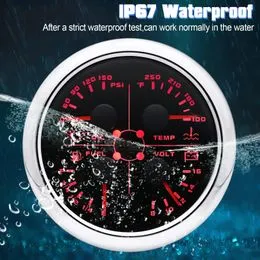 Jauge De Niveau De Carburant 52mm Avec Capteur 0‑190 Ohm – Pour Voiture, Bateau, Moto, étanche IP67 !