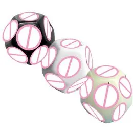 6 Dés De Couple Lumineux – Jeu Coquin Pour Adultes – 24 Positions – Acrylique – Sac De Rangement – Cadeau Saint-Valentin