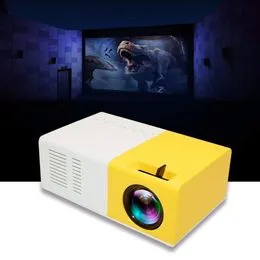 Mini proyector LED, proyector LCD TFT multifuncional compatible con fuente  de alimentación móvil, proyector de cine en casa de bolsillo con altavoz