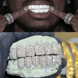Grillz Hip Hop Diamant – Ensemble Dents Bling Bling Réutilisables, Accessoire Mode Hip Hop & Rap