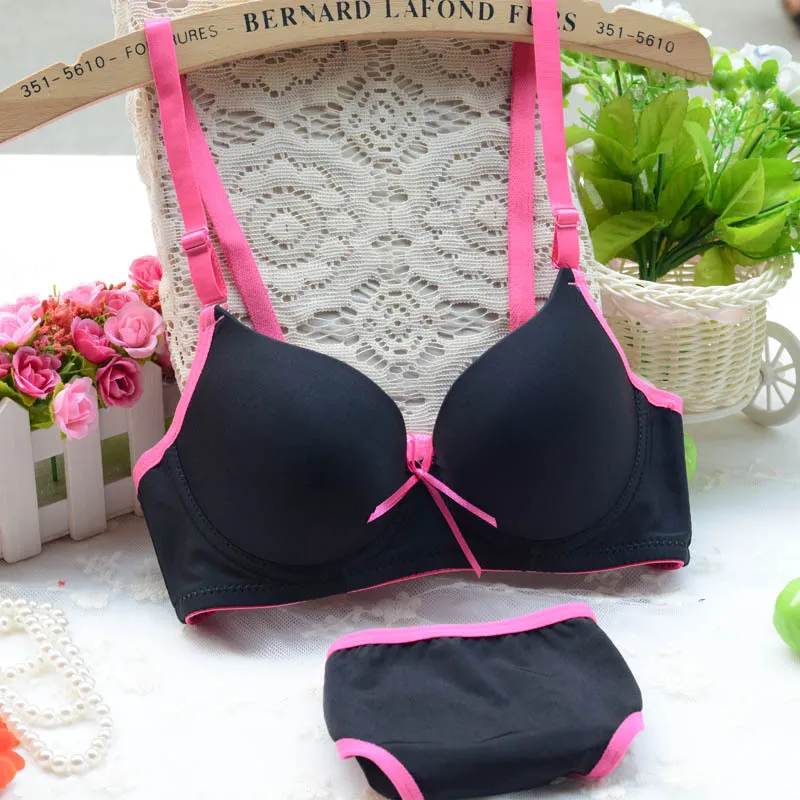 Wholesale New Push Up Bra Set Sexy Seamless A B C Cup 32A 34A 36A 32B 34B  36B 32C 34C Girl Lovely Underwear Suit From Cutee, $10.82