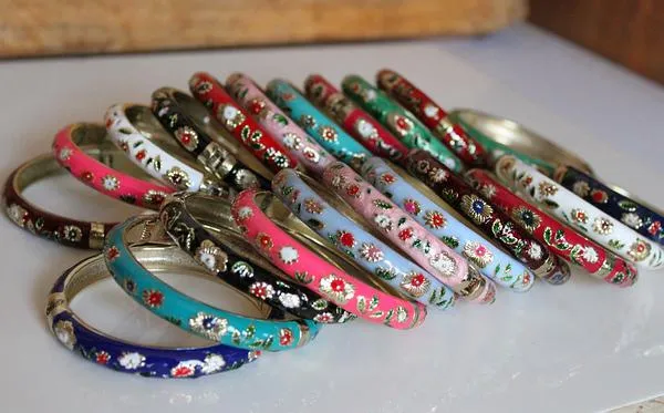 Cloisonne bangle bracelet discount