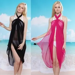 Partihandel-2015 Ny 8 Färg I lager Sexiga Beach Wraps Bikini Cover Up Pareo Klänning, Gratis frakt