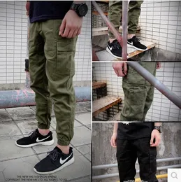 Partihandel - varumärke lastbyxor för män pojke mode jogger byxor utformade man joggare plus stora storlek byxor xxl armé grön