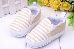 Partihandel-Kids Toddler Baby Unisex Boys Girls Striped Anti-Slip Sneakers Soft Bottom Skor För Freeshipping