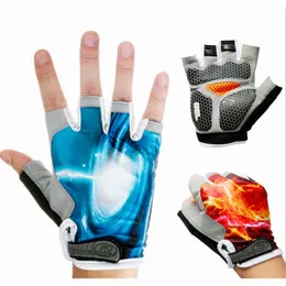 2020 new style cheap Man/WoMen Silicone Gel Cycling Gloves/ Pro Half Finger Earthquake Racing Bike Gloves/Black Racing Bicycle Sports Gloves