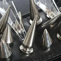 Handmade Punk Buttons Rivets Set Cone Studs Spikes for Clothes