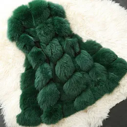 Hurtownie-Praktyczna Nowa Marka Kobiety Faux Fur Coats Winter Bez Rękawów Kamizelka dla Kobiet Plus Rozmiar Moda Znośnia Kobiet Odzież 6 Kolorów
