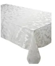 90 ''*132 '/90' '*156' 'مستطيل الشكل الأبيض jcquard (نمط الأوراق) 100 ٪ من طاولة البوليستر 5pcs مع شحن مجاني