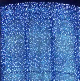 10 * 3M Iluminación de vacaciones LED tira cortina cortina luz Navidad ornamento flash coloreado hada decoración de la boda pantalla ventana ventana al aire libre impermeable 8 modelo