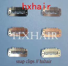 200pcs 3,2 cm hohe Qualität Perücken Snap Clips / Toupet Snap Clips / Haarverlängerung Tools
