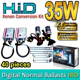 40 SET HID Kit di conversione Xenon H1 H3 H4 H7 H8 H9 H11 H13 HB1 HB3 HB4 HB5 9004 9005 9006 9007 Originali AC Normal Ballast 35W Alta qualità