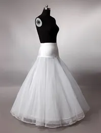 de alta calidad de una línea blanca de la boda de la enagua nupcial Slip enaguas crinolina para vestidos de novia
