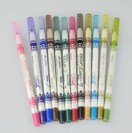 24 pz / lotto 12 Colore Eye / Lip Liner Matita Waterproof Eyeliner Pencil Cosmetici Eye / Lip Pencil P1103