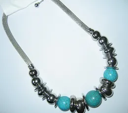Trendigt turkos halsband mode smycken halsband kvinna halsband 10st / lot # 2013