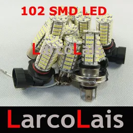 50 pezzi 102 LED 3528 1210 SMD Lampadina fendinebbia per auto Lampadine bianche H1 H3 H4 H7 H8 H10 H11 9005 9006