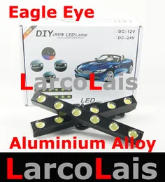 2X6 LED 12W 방수 화이트 독수리 눈 자동차 낮 실행 빛 DRL 헤드 라이트 안개 알루미늄 합금
