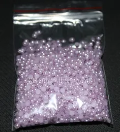 2500pcs 3MM Light purple Half Round Pearls Beads Flatback Scrapbooking Jewelry making DIY