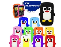 Пингвин Симпатичные мягкие силиконовый чехол задняя крышка для BlackBerry 8520 9300 100 200pcs / много