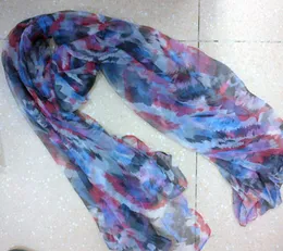 Fashion Silk Scarf Sjal, Wraps Scarves Neckscarf 180 * 110cm 16PC / LOT Mixed Design # 2054