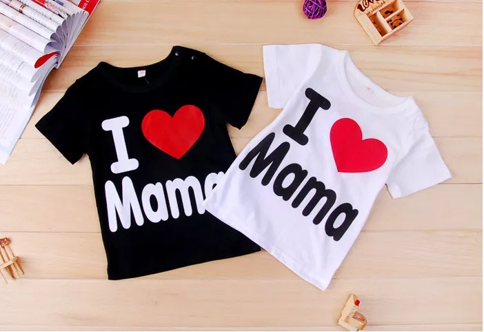 NUEVO Beb Pap Mam Manga Corta Ni os Ni as Camisa De Manga Corta