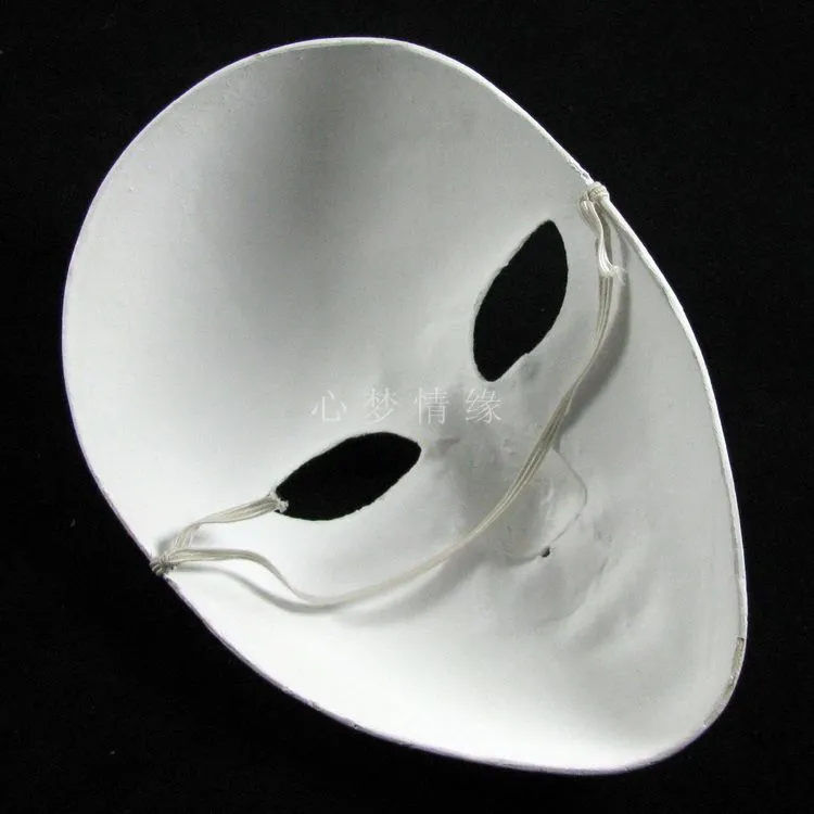 Thicken White Full Face Pulp Silicone Mask For DIY Fine Art