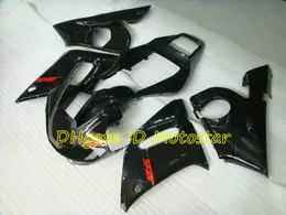 kit carenatura rosso in nero lucido PER YAMAHA YZF R6 1998 1999 2001 2002 YZF-R6 YZFR6 600 98 99 00 01 02