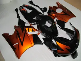 Kit de carenagem de 7 presentes grátis para Honda CBR600 F2 1991 1992 1993 1994 CBR600F2 91 92 93 94 kits de carroceria carenagens laranja-ouro preto