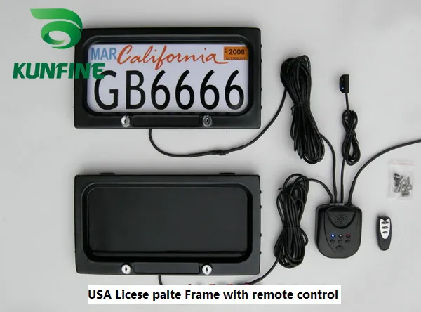 HDC Autosports Black Aluminum License Plate Frame Set – Front & Rear US Size