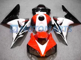 Red White Injection Mold Fairing Kit för Honda CBR 1000 RR 06 07 CBR1000 CBR1000RR 2006 2007 Eftermarknadsfeudingsdelar