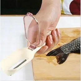 Wholesale -Kitchen Product Health Security Fast Remove Fish Skin Scraping Fish Scale Brush #-Q7