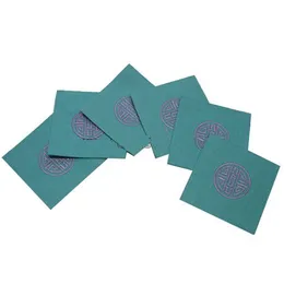 Corporate Drink Coasters Sets China Embroidered 5sets/lot (1set=6pcs) mix color Free